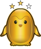 Gold 2-stars conjugation rank badge
